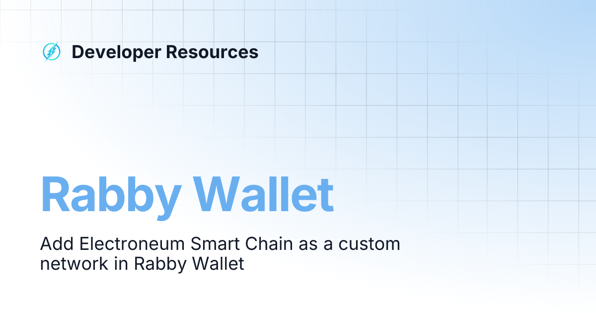 Rabby Wallet | Developer Resources